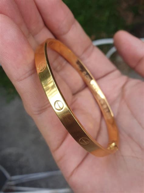 cartier bracelet inside|cartier inspired bracelet real gold.